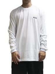 Camiseta Masculina LRG Research Over Manga Longa Estampada - Branco