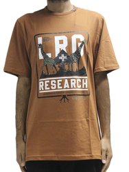 Camiseta Masculina LRG Under Achievers Manga Curta Estampada - Marrom