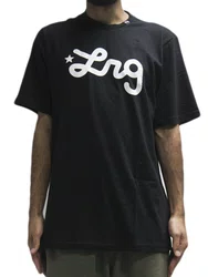 Camiseta Masculina LRG Western Script Manga Curta Estampada - Preto