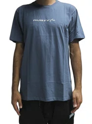 Camiseta Masculina Manga Curta Estampada Rusty Stick - Azul