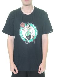 Camiseta Masculina New Era Celtics Manga Curta Estampada - Preto