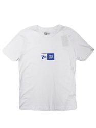 Camiseta Masculina New Era Box Branded Manga Curta Estampada - Branco