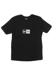 Camiseta Masculina New Era Box Branded Manga Curta Estampada - Preto