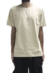 Camiseta Masculina New Era Classic New York Yankees Manga Curta Estampada - Areia