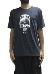 Camiseta Masculina New Era Core New York Giants Manga Curta Estampada - Preto