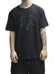 Camiseta Masculina New Era Hip Hop Origens Brooklyn Nets Manga Curta Estampada - Preto