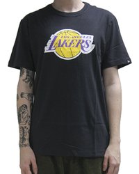 Camiseta Masculina New Era Logo Los Angeles Lakers  PRETO