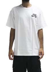 Camiseta Masculina Nike Logo LBR Manga Curta Estampada - Branco