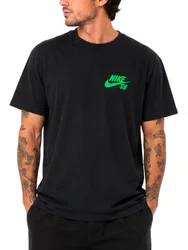 Camiseta Masculina Nike Logo LBR Manga Curta Estampada - Preto