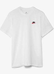 Camiseta Masculina Nike NSW Club Manga Curta Estampada - Branco
