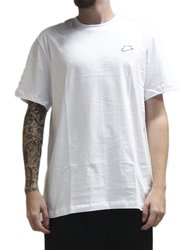 Camiseta Masculina Nike NSW Club Manga Curta Estampada - Branco