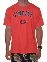 Camiseta Masculina Oneil Manga Curta Estampada - Vermelho