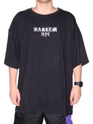 Camiseta Masculina Other Culture Harlem Manga Curta Estampada - Preto