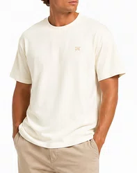 Camiseta Masculina Plano C Basic Manga Curta Estampada - Off White