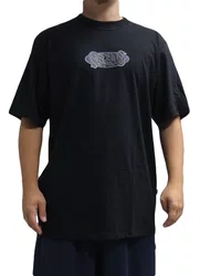 Camiseta Masculina Plano C Blaze Manga Curta Estampada - Preto