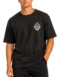 Camiseta Masculina Plano C Celestial Manga Curta Estampada - Marrom