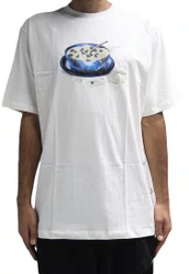 Camiseta Masculina Plano C Cereal Manga Curta Estampada - Off White