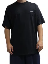 Camiseta Masculina Plano C Cotton Manga Curta Estampada - Preto