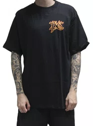 Camiseta Masculina Plano C Flames Manga Curta Estampada - Preto