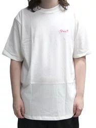 Camiseta Masculina Plano C Gothic Manga Curta Estampada - Off White