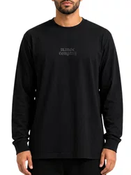 Camiseta Masculina Plano C Gothic Manga Longa Estampada - Preto