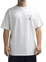 Camiseta Masculina Plano C Keychains Manga Curta Estampada - Off White