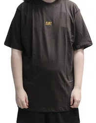 Camiseta Masculina Plano C Logo Manga Curta Estampada - Marrom