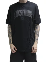 Camiseta Masculina Plano C PLNC Studios Manga Curta Estampada - Preto