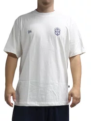 Camiseta Masculina Plano C Pro Team Manga Curta Estampada - Off White