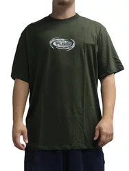 Camiseta Masculina Plano C Raw Energy Manga Curta Estampada - Verde