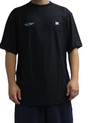Camiseta Masculina Plano C Ring Manga Curta Estampada - Preto