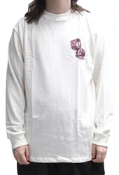 Camiseta Masculina Plano C Rollers Manga Longa Estampada - Off White