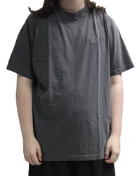 Camiseta Masculina Plano C Stone Wash Manga Curta Estampada - Grafite