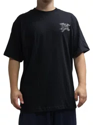 Camiseta Masculina Plano C Twice Manga Curta Estampada - Preto