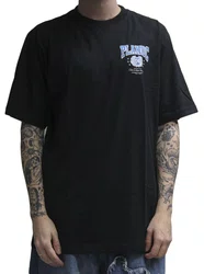 Camiseta Masculina Plano C Vintage Manga Curta Estampada - Preto