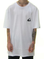 Camiseta Masculina Quiksilver Everiday Tee BIG Manga Curta Estampada - Branco