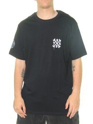 Camiseta Masculina Quiksilver Scooby Print Manga Curta Estampada - Preto