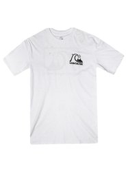 Camiseta Masculina Quiksilver The Original Manga Curta Estampada - Branco
