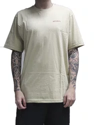 Camiseta Masculina Rc Brand Icon Manga Curta Estampada - Khaki