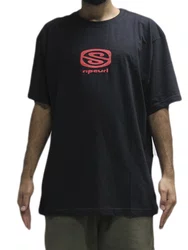 Camiseta Masculina Rip Curl Archive Manga Curta Estampada - Preto