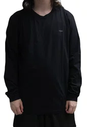 Camiseta Masculina Rip Curl Classic Surf Manga Longa Estampada - Preto