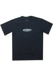 Camiseta Masculina Rip Curl Fader LWA Manga Curta Estampada - Preto