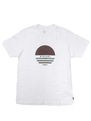 Camiseta Masculina Rip Curl Filter Manga Curta Estampada - Branco