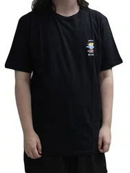 Camiseta Masculina Rip Curl Search Icon Manga Curta Estampada - Preto