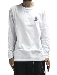 Camiseta Masculina Rip Curl Search Icon Manga Longa Estampada - Branco