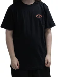 Camiseta Masculina Rip Curl Shred Til Manga Curta Estampada - Preto