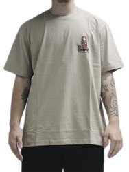 Camiseta Masculina Rip Curl The Search Lofi Manga Curta Estampada - Areia