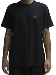 Camiseta Masculina Rusty Essential Manga Curta Estampada - Preto