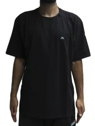 Camiseta Masculina Rusty Essential Manga Curta Estampada - Preto