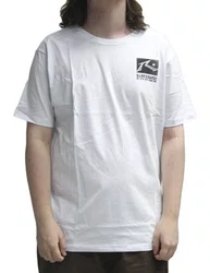 Camiseta Masculina Rusty Frame Manga Curta Estampada - Branco